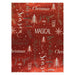 Red Seasonal Phrases Gift Wrap 3M Christmas Wrapping & Tissue Paper FabFinds   
