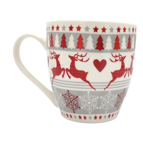 Christmas Mug Reindeer Mugs FabFinds   