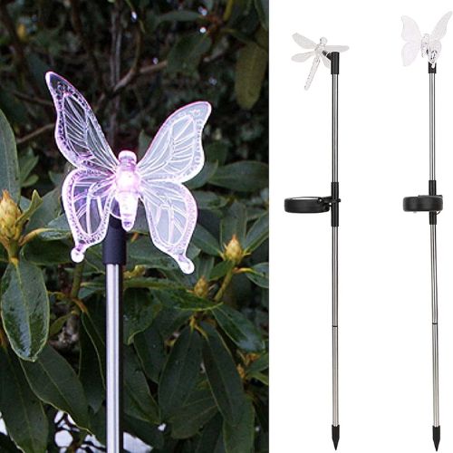 Roots & Shoots Colour Changing Butterly Solar Light Solar Lights Roots & Shoots   