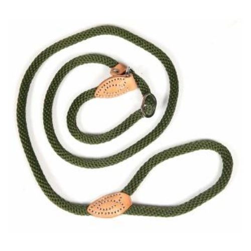 Hounds Rope Slip Dog Lead & Collar Dog Accessories Hounds Green  
