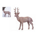 Rose Gold Glitter Standing Reindeer Christmas Decorations Snow White   