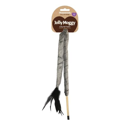 Rosewood Jolly Moggy Long Tail Cat Teaser Cat Toys Rosewood   