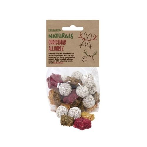 Rosewood Naturals Christmas Festive Treat Bag 150g Christmas Gifts for Pets Rosewood   