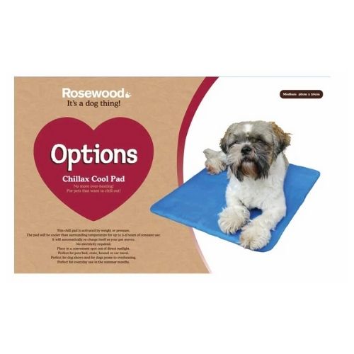 Rosewood Options Chillax Cool Pad 40x50cm Dog Beds Rosewood   