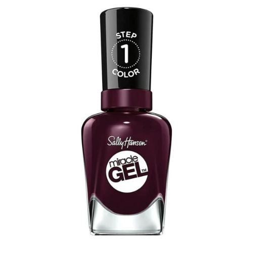 Sally Hansen Miracle Gel 492 Cabernet With Bae Nail Polish 14.7ml Nail Polish sally hansen   