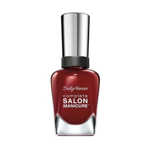 Sally Hansen Salon Manicure Nail Polish 610 Red Zin Nail Polish sally hansen   