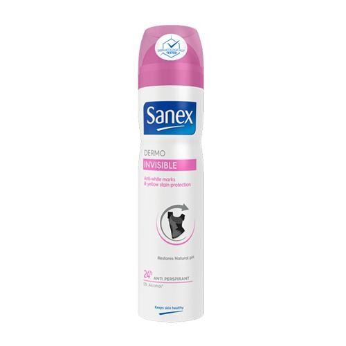 Sanex Dermo Invisible Antiperspirant Deodorant 250ml Deodorant & Antiperspirants Sanex   