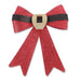 Red Glitter Santa Belt Bows 2 Pack Christmas Decorations FabFinds   