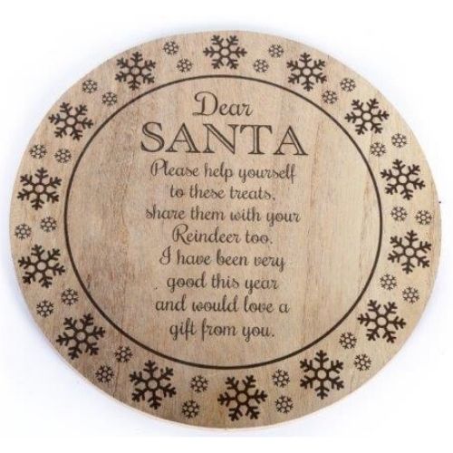 Santa Treat Plate Christmas Tableware FabFinds   