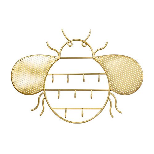 Sass & Belle Gold Bee Jewellery Hanger Home Decorations Sass & Belle   