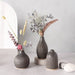 Sass & Belle Grey Grooved Bud Vases Set Of 3 Home Decoration Sass & Belle   