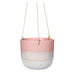 Sass & Belle Mojave Glaze Pink Hanging Planter Plant Pots & Planters Sass & Belle   