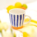 Sass & Belle Paros Blue Stripe Tall Mug Mugs Sass & Belle   