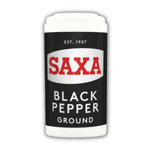 Saxa Ground Black Pepper 25g Cooking Ingredients premier foods   