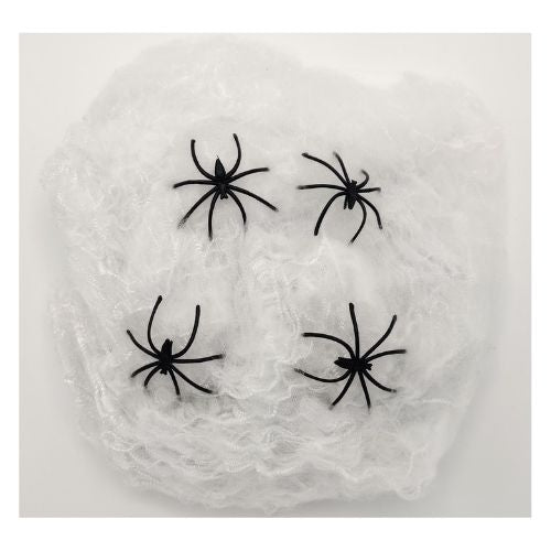 White spider web clearance decoration