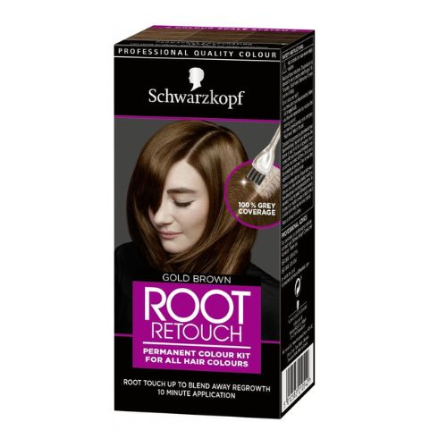 Schwarzkopf Root Retouch Permanent Colour Kit Gold Brown Hair Dye schwarzkopf   