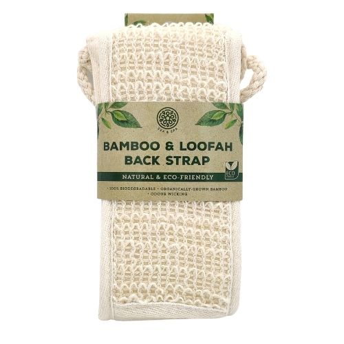 Sea & Spa Bamboo & Loofah Back Strap Sponges, Mits & Face Cloths Sea & Spa   