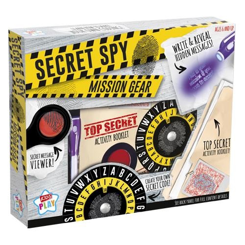 Kids Play Secret Spy Mission Gear Activity Kit Games & Puzzles Design Group   