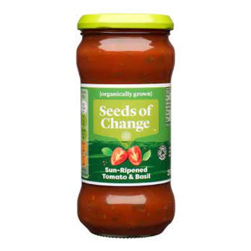 Seeds Of Change Sun Ripened Tomato & Basil Sauce 350g Food Seeds of change   