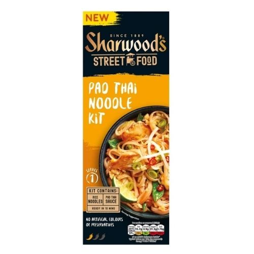 Sharwoods Street Food Pad Thai Noodle Kit 125g Pasta, Rice & Noodles Sharwoods   