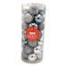 Shatterproof Christmas Silver Baubles 35pk 55cm Christmas Baubles, Ornaments & Tinsel FabFinds   