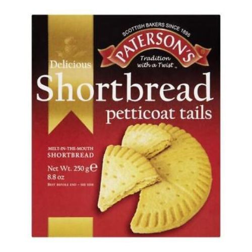 Paterson’s Shortbread Petticoat Tails 250g Biscuits & Cereal Bars Paterson's   
