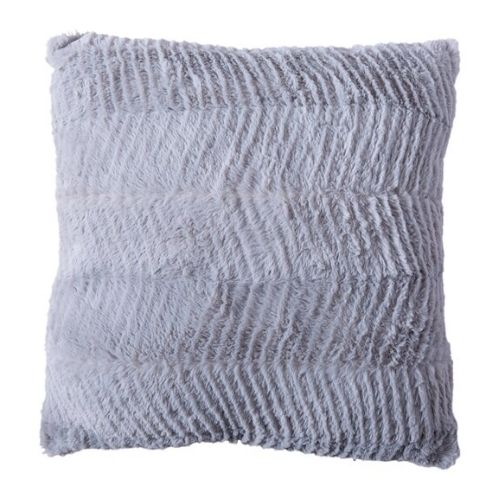 Grey faux shop fur cushions