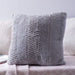 Silentnight Grey Faux Fur Cushion Cushions Silentnight   