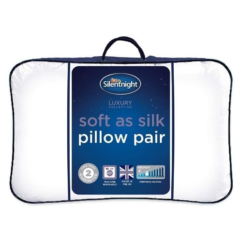 Silentnight Soft As Silk Pillow 2 Pack Pillows FabFinds   