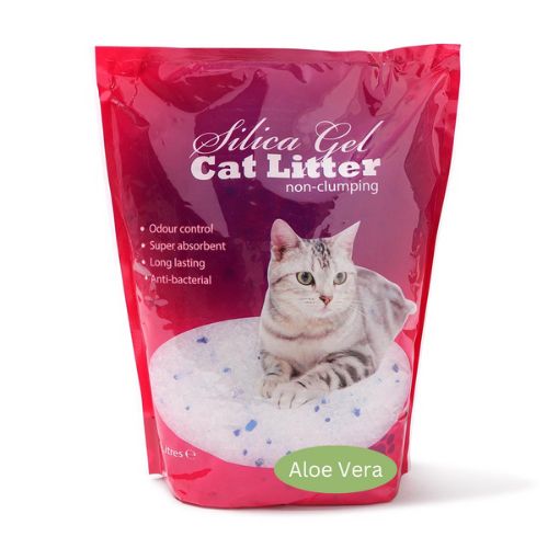 Silica Gel NonClumping Cat Litter Aloe Vera Scented 5 Litres — FabFinds