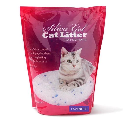 Silica Gel Non-Clumping Cat Litter Lavender Scented 5 Litres Cat Litter The Pet Hut   