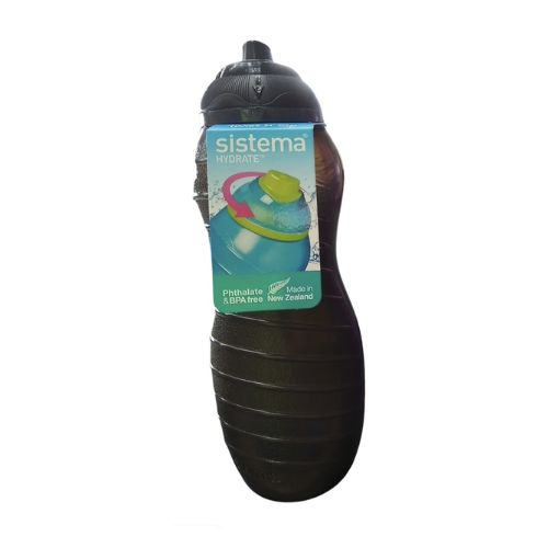 Sistema Hydrate Twist 'N' Sip Bottle Black 700ml Water Bottle Sistema Plastics   