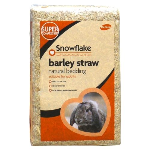 Straw For Rabbits Snowflake Barley Straw For Rabbits 1kg | FabFinds