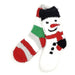 Christmas Red Snowman Kids Cosy Socks 2 Pack Kids Snuggle Socks FabFinds   