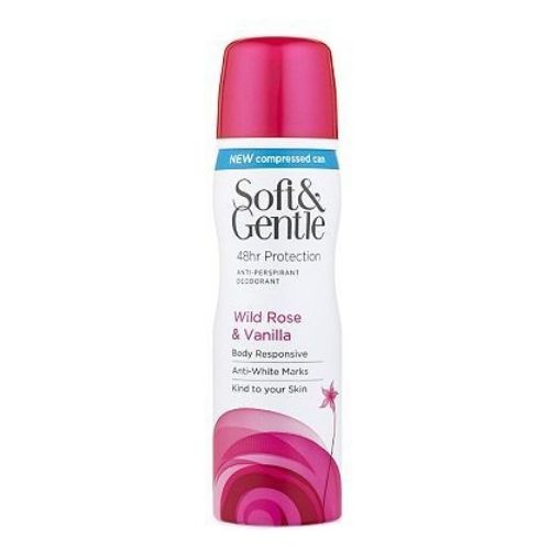 Soft & Gentle Deodorant Wild Rose & Vanilla Antiperspirant 75ml Deodorant & Antiperspirants Soft & Gentle   