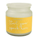 Start Your Spark Here Large Pot Candle White Petal Scent Candles Candlelight   