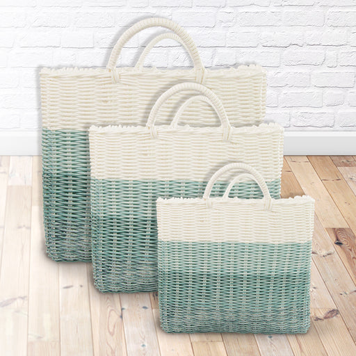 Ombre Woven Storage Baskets Assorted Sizes & Colours Storage Baskets FabFinds   