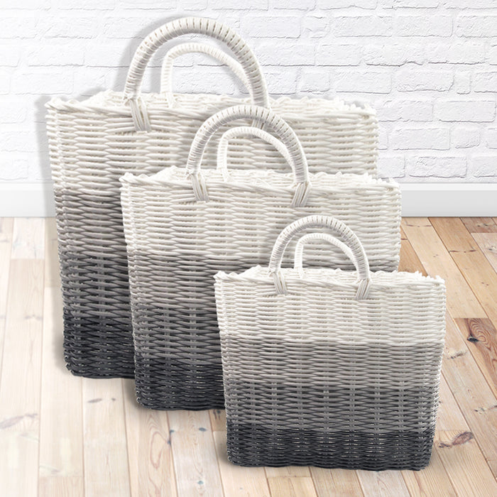 Ombre Woven Storage Baskets Assorted Sizes & Colours Storage Baskets FabFinds   