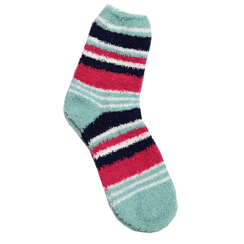 Women's Fluffy Snuggle Socks Red White & Blue One Size Snuggle Socks Love to Laze   
