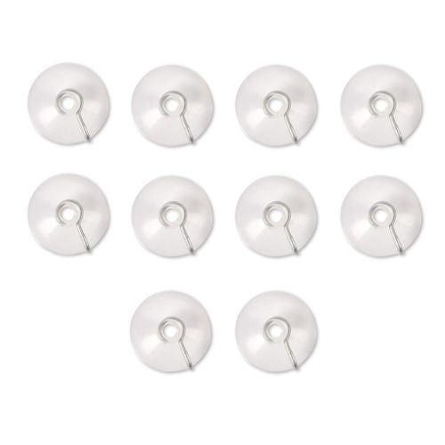 Suction Cups With Hook Transparent 10 Pack Christmas Accessories FabFinds   