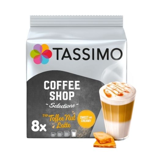 Tassimo Toffee Nut Latte Coffee Pods 8 Pk 268g Coffee tassimo   