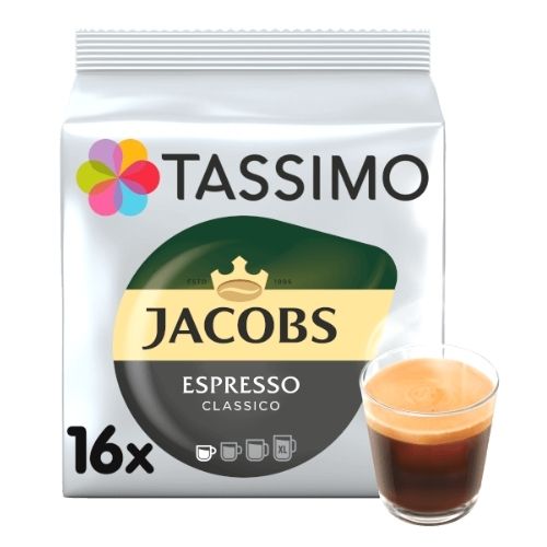 Tassimo Jacobs Espresso Classico Coffee 16 Pods Coffee Tassimo   