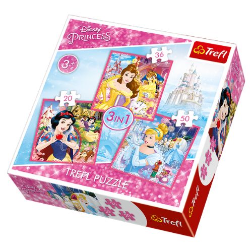 Trefl Disney Princess 3-In-1 Puzzle Set | FabFinds