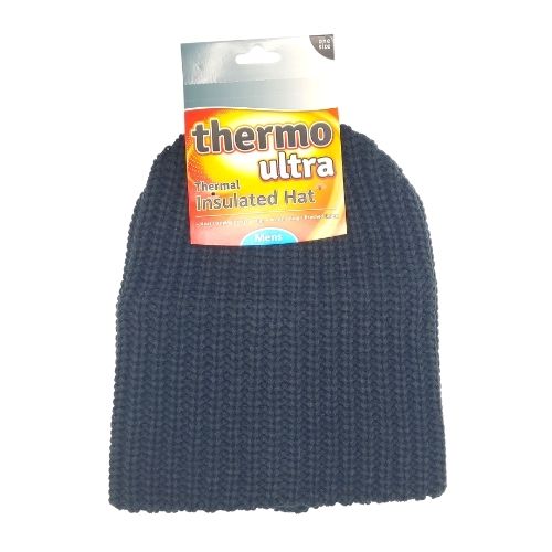 Mens Thermo Ultra Hat Hats, Gloves & Scarves FabFinds Black  