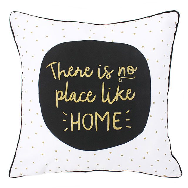 No Place Like Home Quote Cushion Cushions FabFinds   