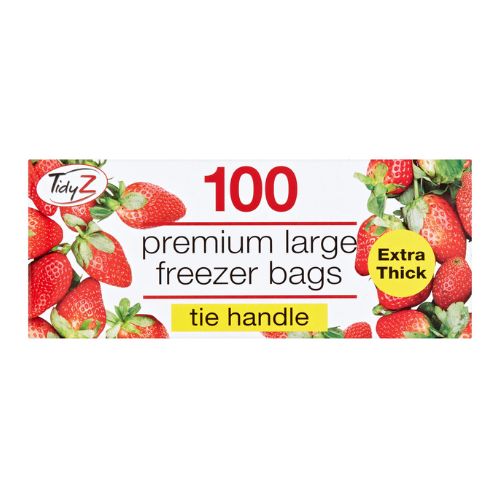 Tidy Z 100 Tie Handle Premium Freezer Bags Freezer Accessories Tidyz   