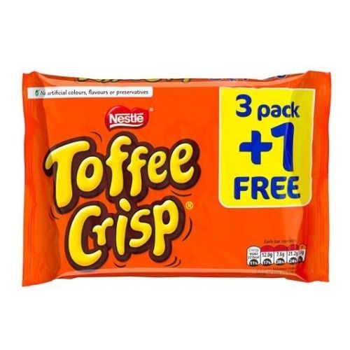 Nestle Toffee Crisp Chocolate 3+1 Pack Chocolate Nestle   