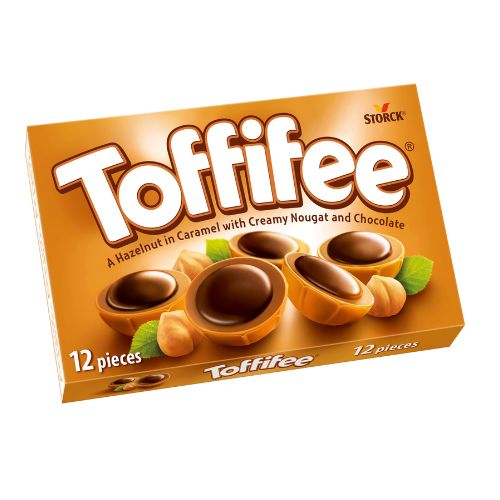 Toffifee Caramel & Creamy Nougat Chocolate 12 Pieces 100g Chocolate Toffifee   