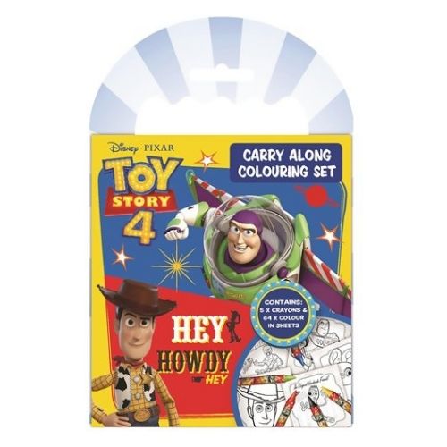 Disney Pixar Toy Story 4 Carry Along Colouring Set Kids Stationery Design Group   