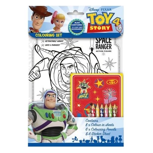 Disney Pixar Toy Story 4 Colouring Set Kids Stationery Design Group   